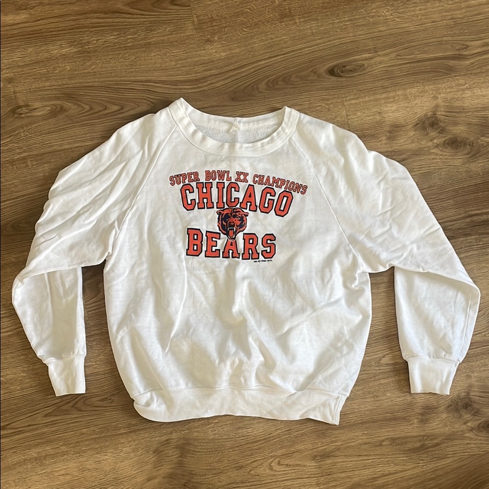 Classic White Sweatshirt - Chicago Bears - Super Bowl XX